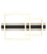 Estrada Twin Square Integrated Led Semi Flush Ceiling Light Matt Black 3000K-4