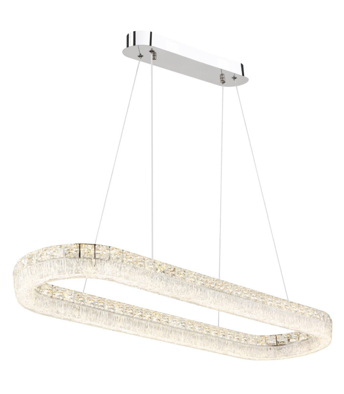 Laurel Bar Integrated Led Pendant Ceiling Light Chrome 2700-6000K-1