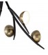 8 Light Ceiling Ceiling Pendant, 8 x 3W LED, 3000K, 1320lm, Black, Antique Brass - 5
