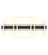 Estrada Triple Square Integrated Led Semi Flush Ceiling Light Matt Black 3000K-4