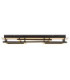 Estrada Triple Square Integrated Led Semi Flush Ceiling Light Matt Black 3000K-5