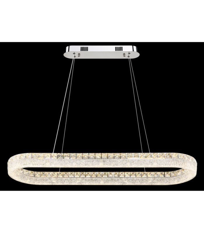 Laurel Bar Integrated Led Pendant Ceiling Light Chrome 2700-6000K-6
