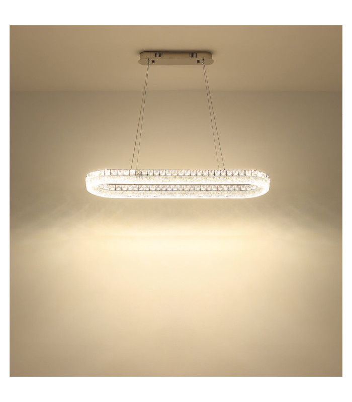 Laurel Bar Integrated Led Pendant Ceiling Light Chrome 2700-6000K-9