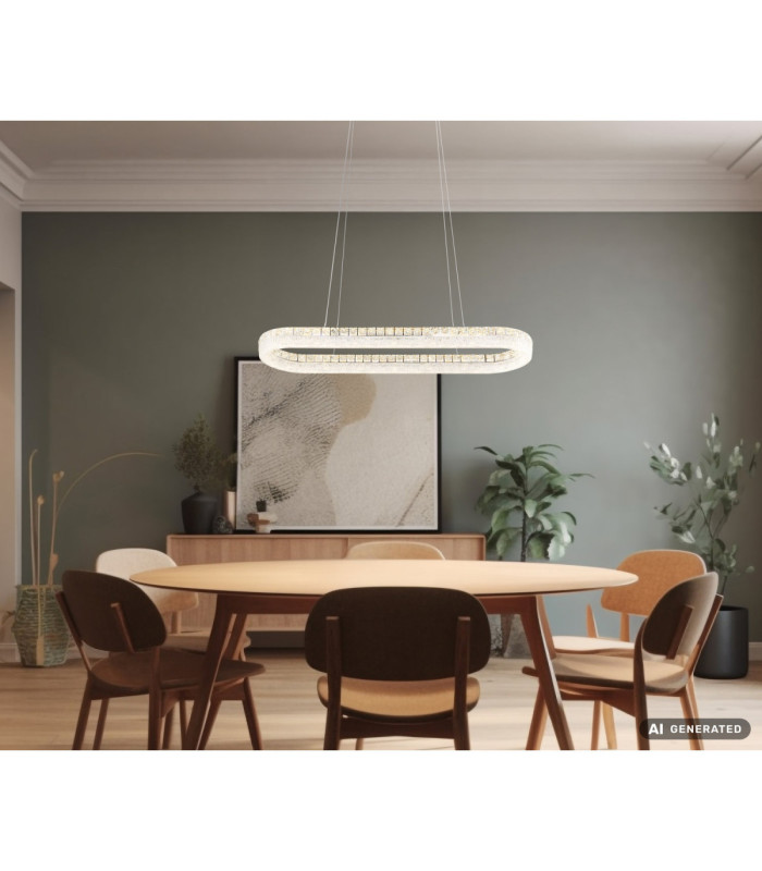 Laurel Bar Integrated Led Pendant Ceiling Light Chrome 2700-6000K-11