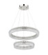 Laurel Twin Ring Integrated Led Pendant Ceiling Light Chrome 2700-6000K-2