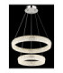 Laurel Twin Ring Integrated Led Pendant Ceiling Light Chrome 2700-6000K-4