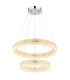 Laurel Twin Ring Integrated Led Pendant Ceiling Light Chrome 2700-6000K-5