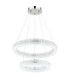Laurel Twin Ring Integrated Led Pendant Ceiling Light Chrome 2700-6000K-6