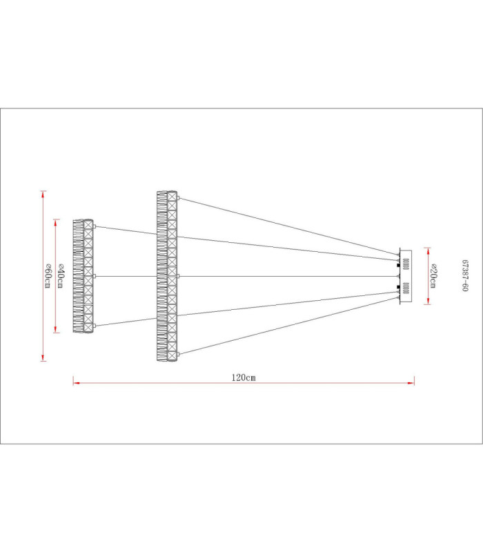Laurel Twin Ring Integrated Led Pendant Ceiling Light Chrome 2700-6000K-12