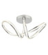 Evangeline Integrated Led Semi Flush Ceiling Light Chrome 2700-6000K-3