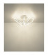 Evangeline Integrated Led Semi Flush Ceiling Light Chrome 2700-6000K-8
