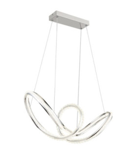 Evangeline Integrated Led Pendant Ceiling Light Chrome 2700-6000K-1