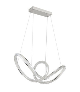 Evangeline Integrated Led Pendant Ceiling Light Chrome 2700-6000K-2