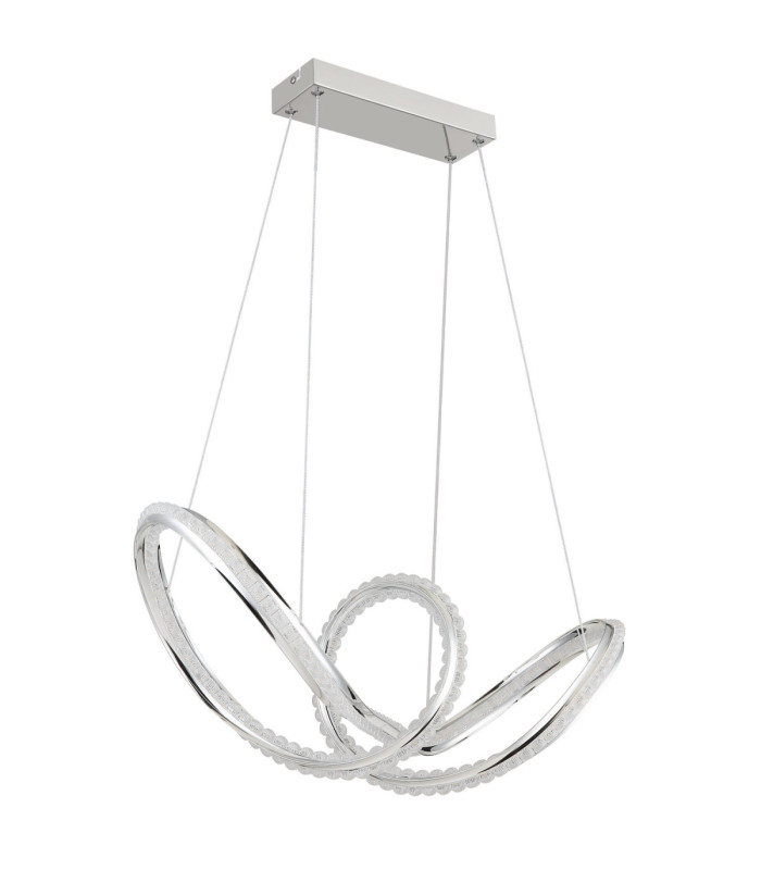 Evangeline Integrated Led Pendant Ceiling Light Chrome 2700-6000K-2