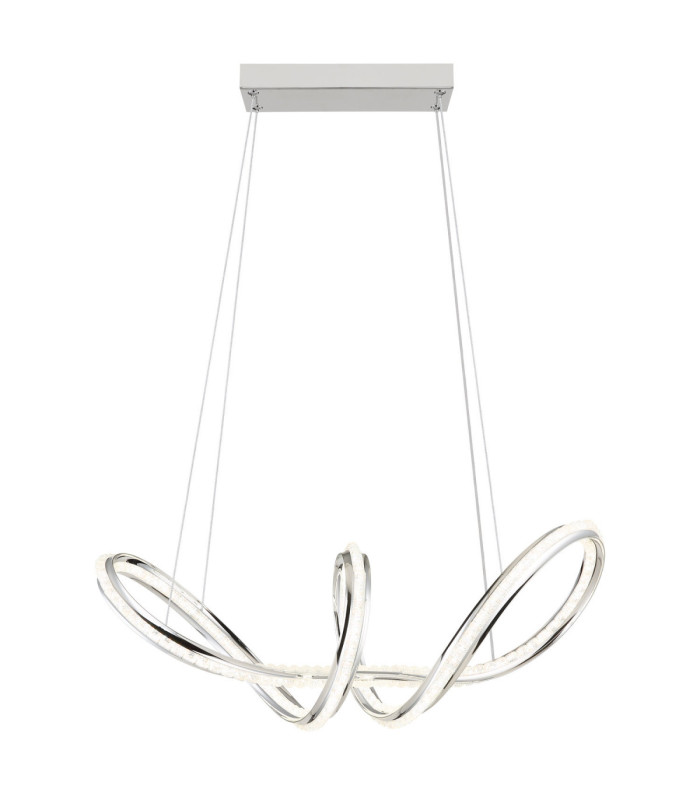 Evangeline Integrated Led Pendant Ceiling Light Chrome 2700-6000K-3