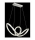 Evangeline Integrated Led Pendant Ceiling Light Chrome 2700-6000K-5