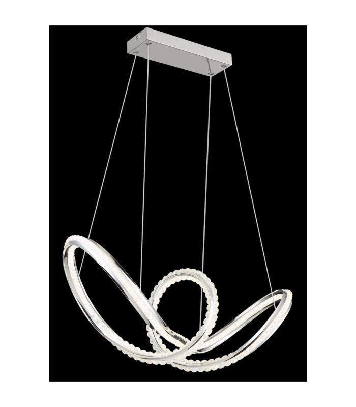 Evangeline Integrated Led Pendant Ceiling Light Chrome 2700-6000K-5