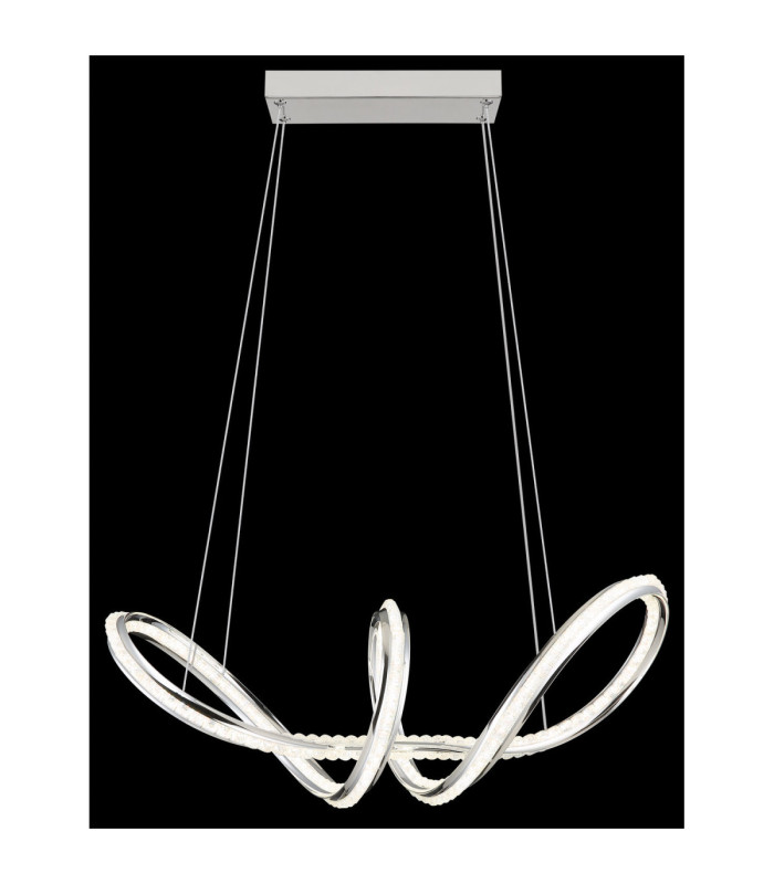 Evangeline Integrated Led Pendant Ceiling Light Chrome 2700-6000K-6