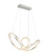 Evangeline Integrated Led Pendant Ceiling Light Chrome 2700-6000K-7