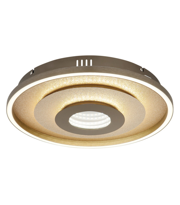 Miles Integrated Led Semi Flush Ceiling Light Matt Champagne Colour 3000-4000-6000K-1