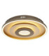 Miles Integrated Led Semi Flush Ceiling Light Matt Champagne Colour 3000-4000-6000K-5