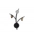 3 Light Wall Lamp, 3 x 3W LED, 3000K, 495lm, Black, Antique Brass - 3