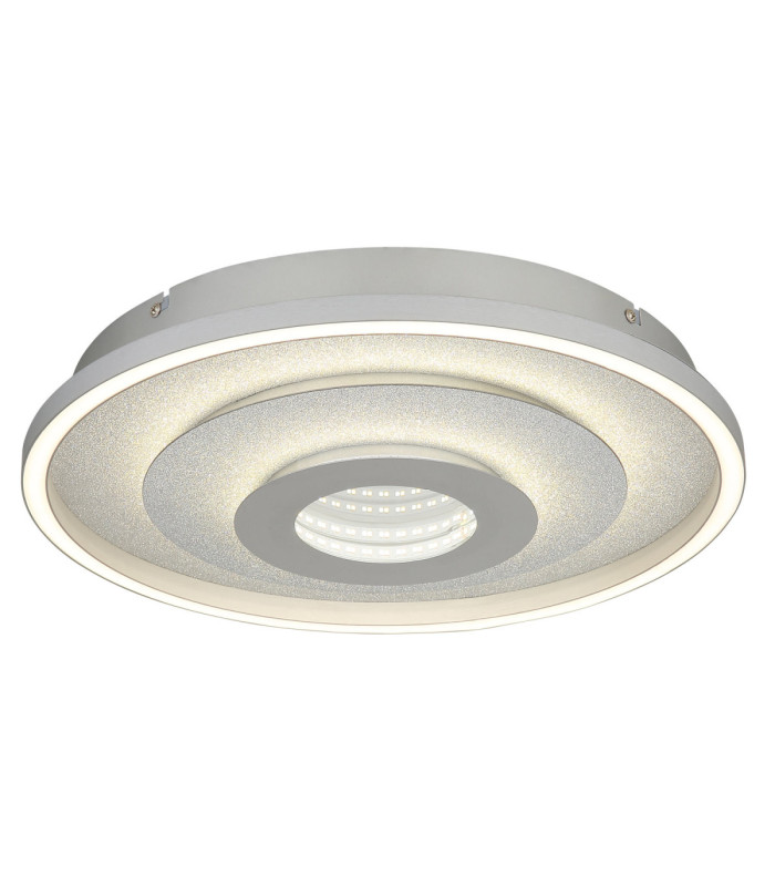 Miles Integrated Led Semi Flush Ceiling Light Silver Colour 3000-4000-6000K-1