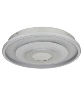 Miles Integrated Led Semi Flush Ceiling Light Silver Colour 3000-4000-6000K-2