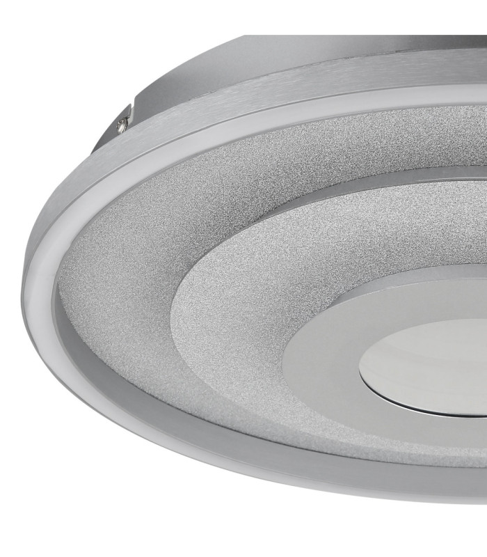 Miles Integrated Led Semi Flush Ceiling Light Silver Colour 3000-4000-6000K-4