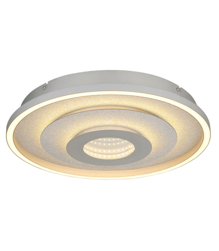 Miles Integrated Led Semi Flush Ceiling Light Silver Colour 3000-4000-6000K-5