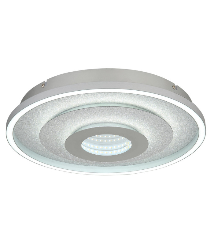 Miles Integrated Led Semi Flush Ceiling Light Silver Colour 3000-4000-6000K-6