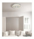 Miles Integrated Led Semi Flush Ceiling Light Silver Colour 3000-4000-6000K-9