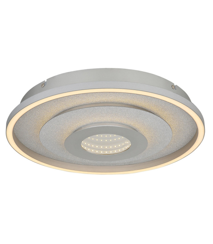 Miles Integrated Led Semi Flush Ceiling Light Silver Colour 3000-4000-6000K-10