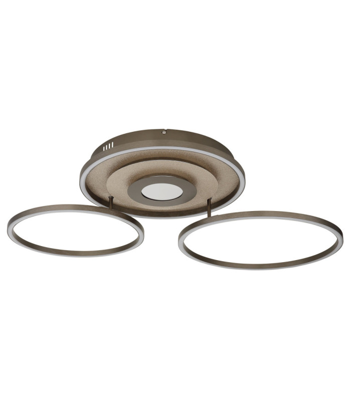 Miles Integrated Led Semi Flush Ceiling Light Matt Champagne Colour 2700-6500K-2