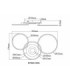 Miles Integrated Led Semi Flush Ceiling Light Matt Champagne Colour 2700-6500K-10