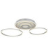 Miles Integrated Led Semi Flush Ceiling Light Silver Colour 2700-6500K-1
