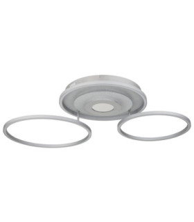 Miles Integrated Led Semi Flush Ceiling Light Silver Colour 2700-6500K-2
