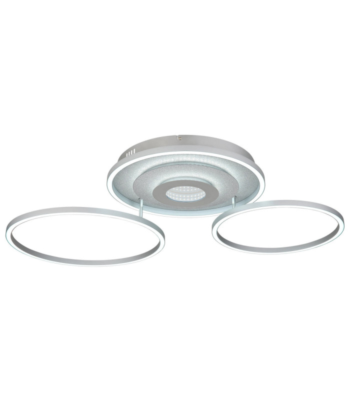 Miles Integrated Led Semi Flush Ceiling Light Silver Colour 2700-6500K-5
