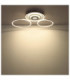 Miles Integrated Led Semi Flush Ceiling Light Silver Colour 2700-6500K-7