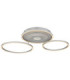 Miles Integrated Led Semi Flush Ceiling Light Silver Colour 2700-6500K-10