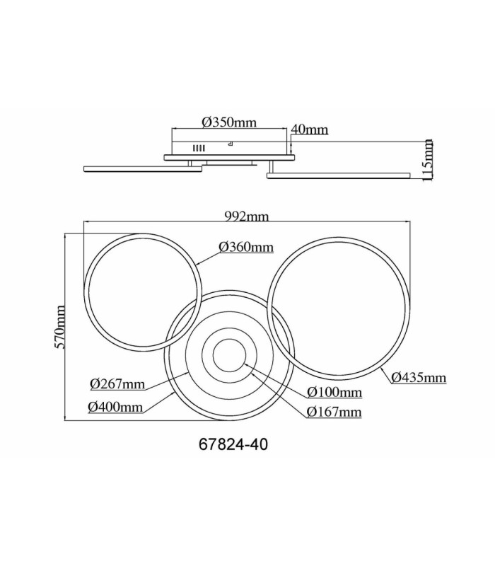 Miles Integrated Led Semi Flush Ceiling Light Silver Colour 2700-6500K-11