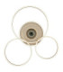 Miles XL Integrated Led Semi Flush Ceiling Light Matt Champagne Colour 2700-6500K-3
