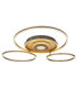 Miles XL Integrated Led Semi Flush Ceiling Light Matt Champagne Colour 2700-6500K-4