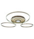 Miles XL Integrated Led Semi Flush Ceiling Light Matt Champagne Colour 2700-6500K-5