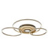 Miles XL Integrated Led Semi Flush Ceiling Light Matt Champagne Colour 2700-6500K-6