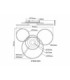 Miles XL Integrated Led Semi Flush Ceiling Light Matt Champagne Colour 2700-6500K-10