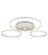 Miles XL Integrated Led Semi Flush Ceiling Light Silver Colour 2700-6500K-1