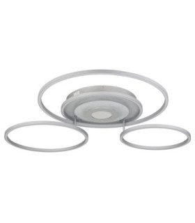 Miles XL Integrated Led Semi Flush Ceiling Light Silver Colour 2700-6500K-2