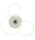 Miles XL Integrated Led Semi Flush Ceiling Light Silver Colour 2700-6500K-3