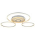 Miles XL Integrated Led Semi Flush Ceiling Light Silver Colour 2700-6500K-4